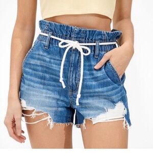 American Eagle “mom shor” sz 8 elastic stretchy waist